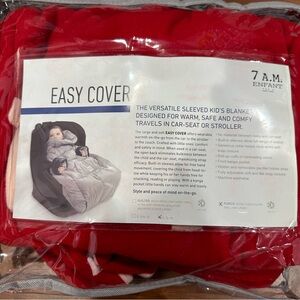 Brand new 7AM Enfant easy cover micro fleece red size L 3Y-6Y